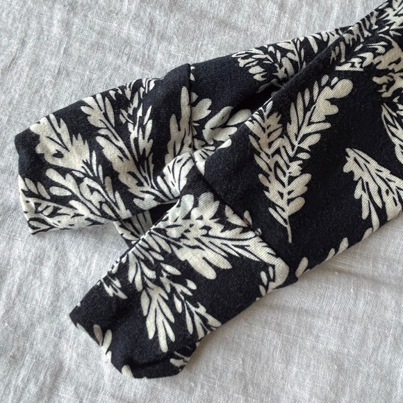 CAbi Leaf Print Knee Length Wrap Dress - Picture 7 of 13